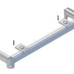 LABE T3 TRENTO A1 jednokolejnice rovná pro záclony nebo závěsy - lehké až střední zatížení